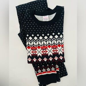 Hanna Andersson Black and White Patterned Child PJ Set